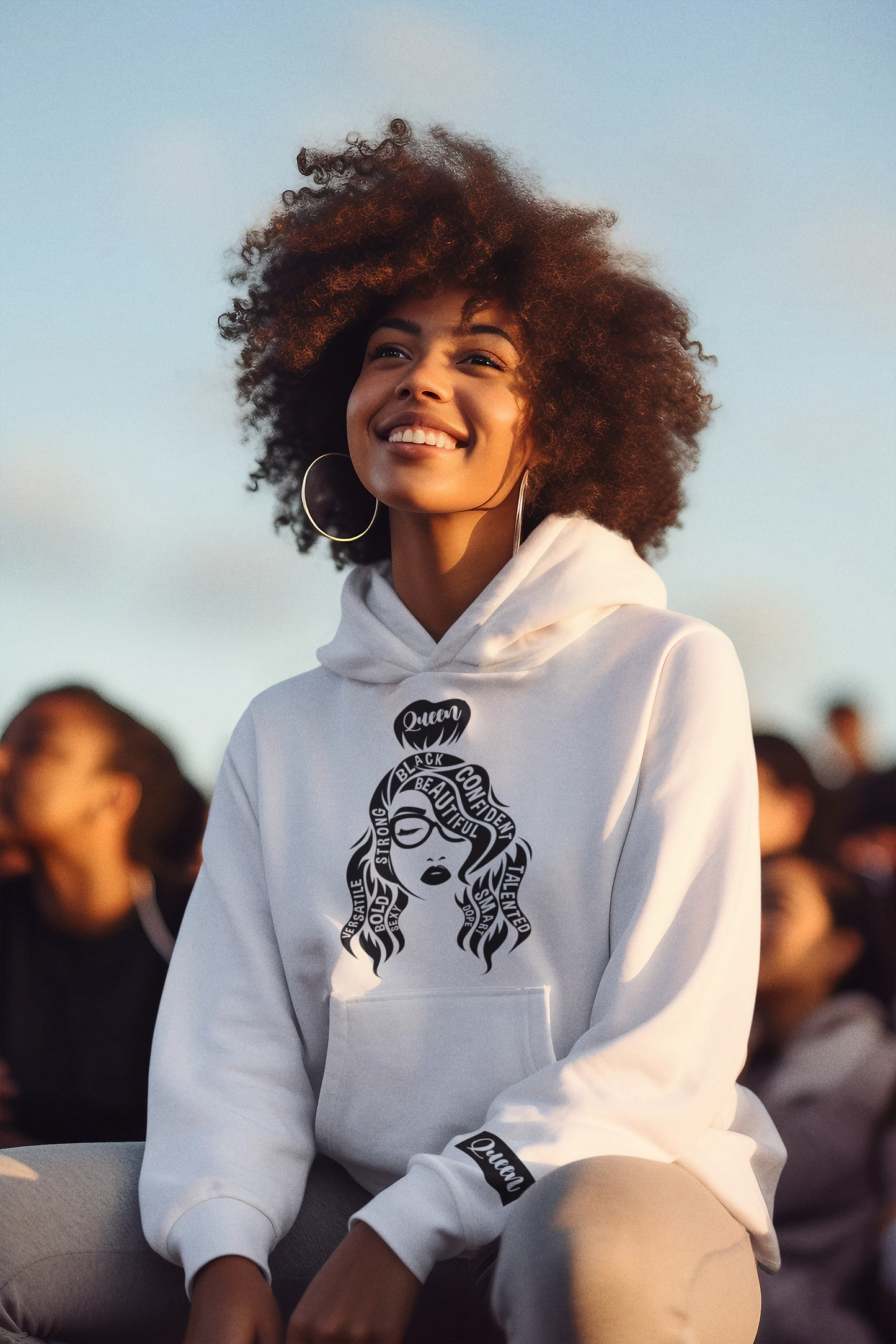 Curly Queen Is All That, Solid [Hoodie]