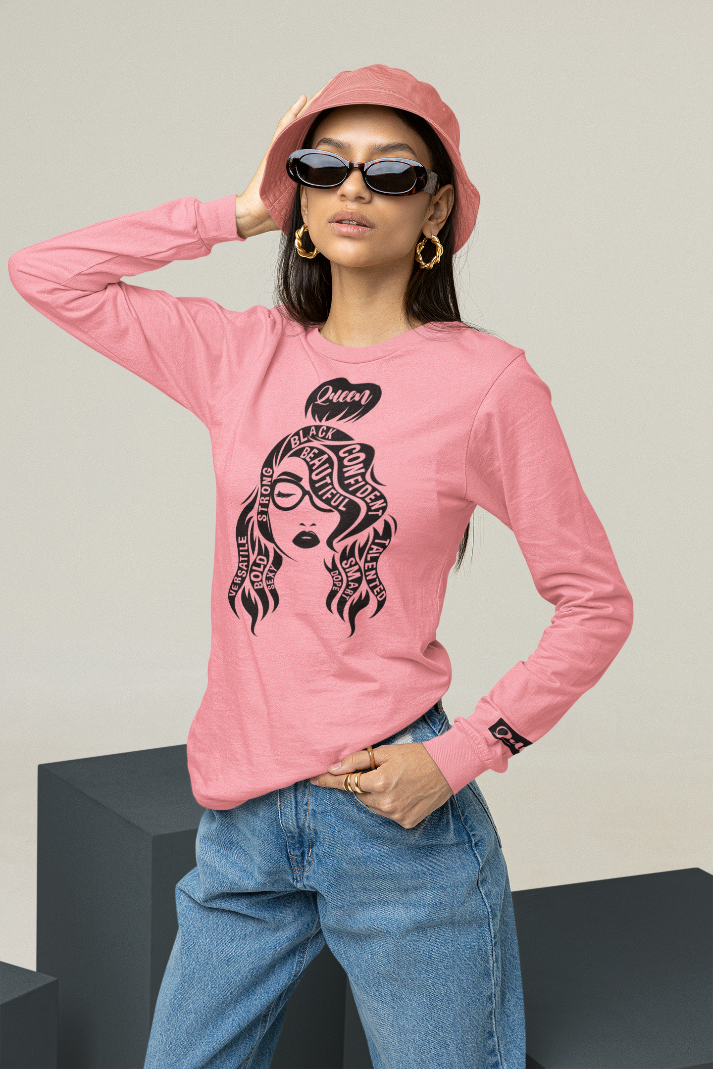 Curly Queen Is All That, Solid [Longsleeve]