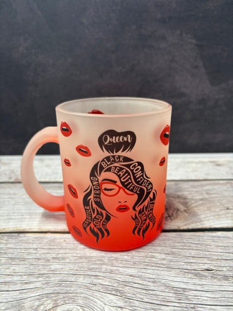 Curly Queen is All That, Pop of Red [11oz Mug]