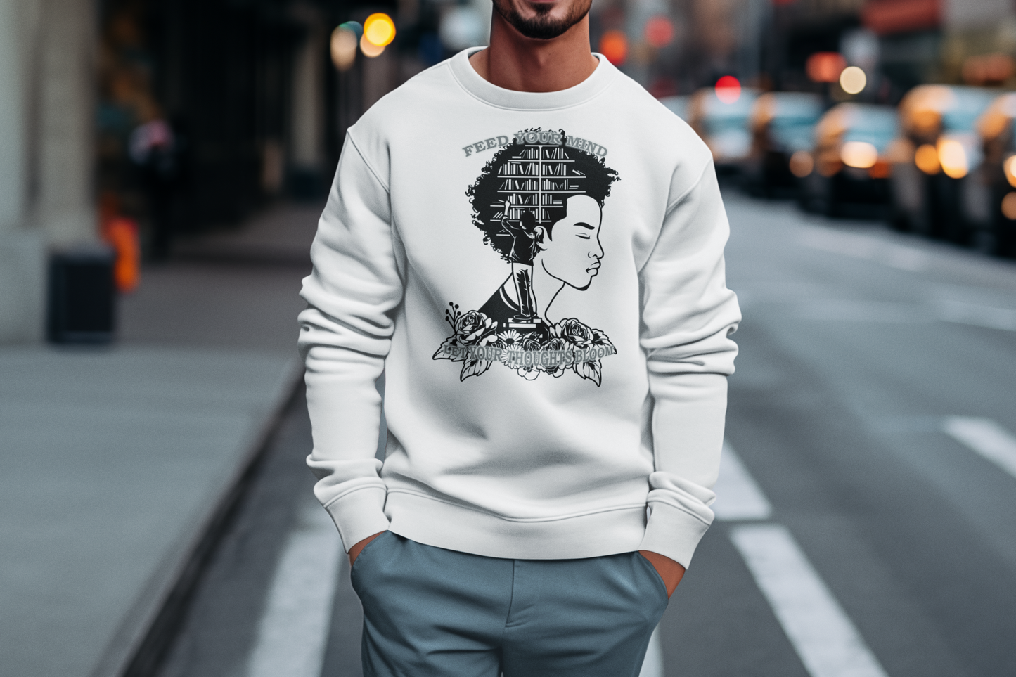 Feed Your Mind & Blossom, Young Man [Sweatshirt]