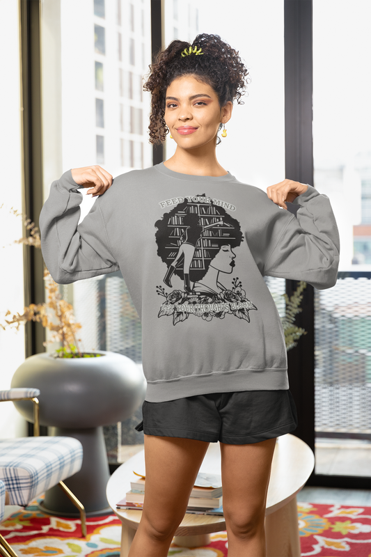 Feed Your Mind & Blossom, Young Woman [Sweatshirt]