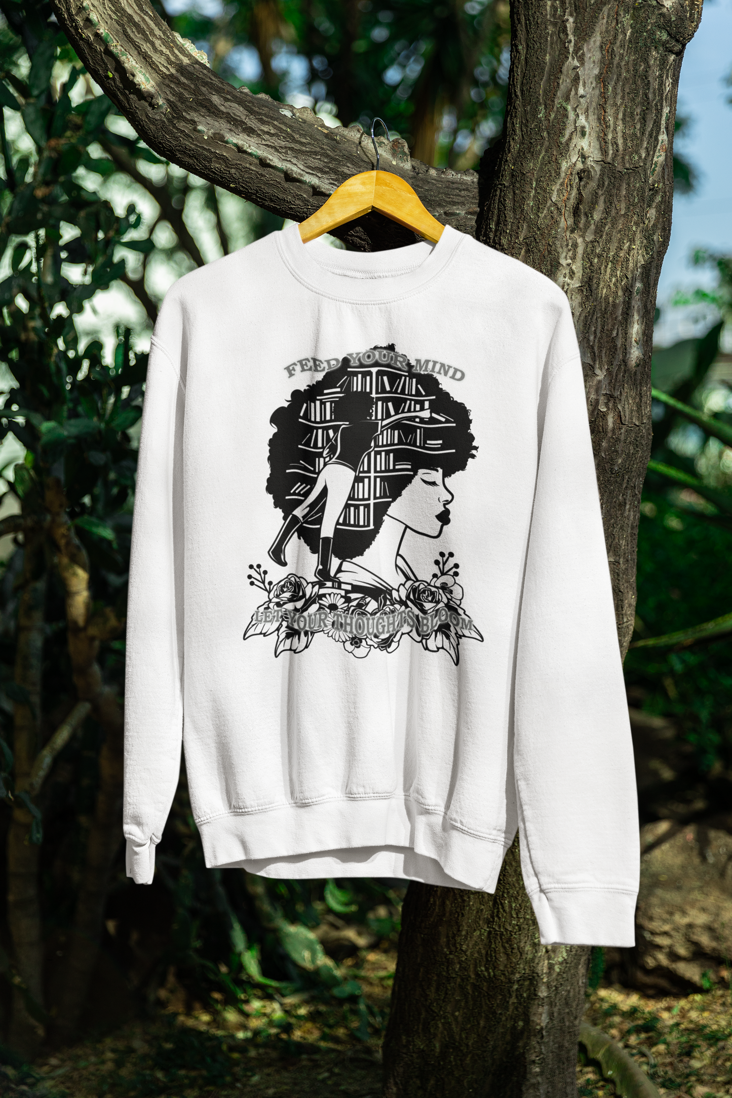 Feed Your Mind & Blossom, Young Woman [Sweatshirt]