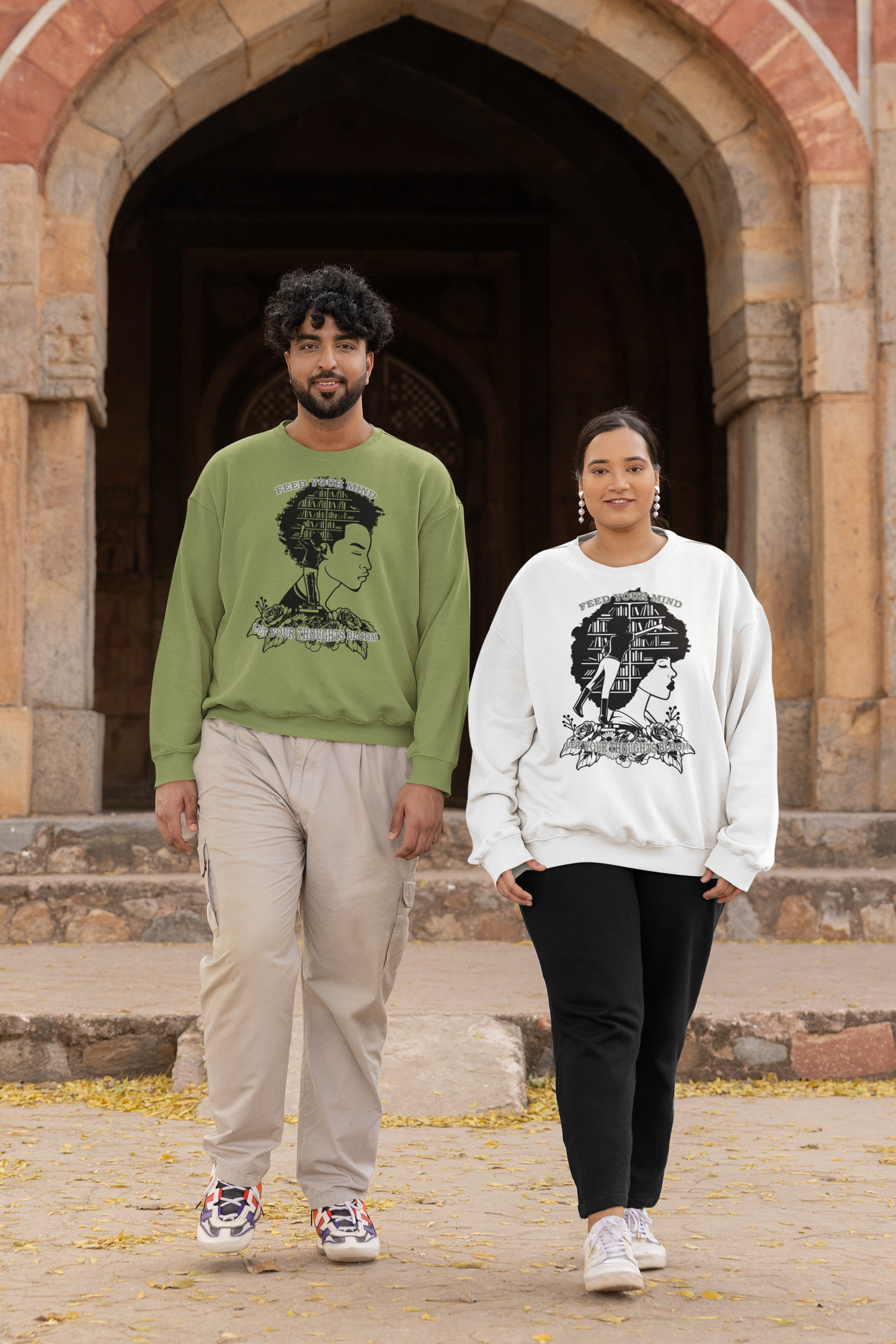 Feed Your Mind & Blossom, Young Woman [Sweatshirt]