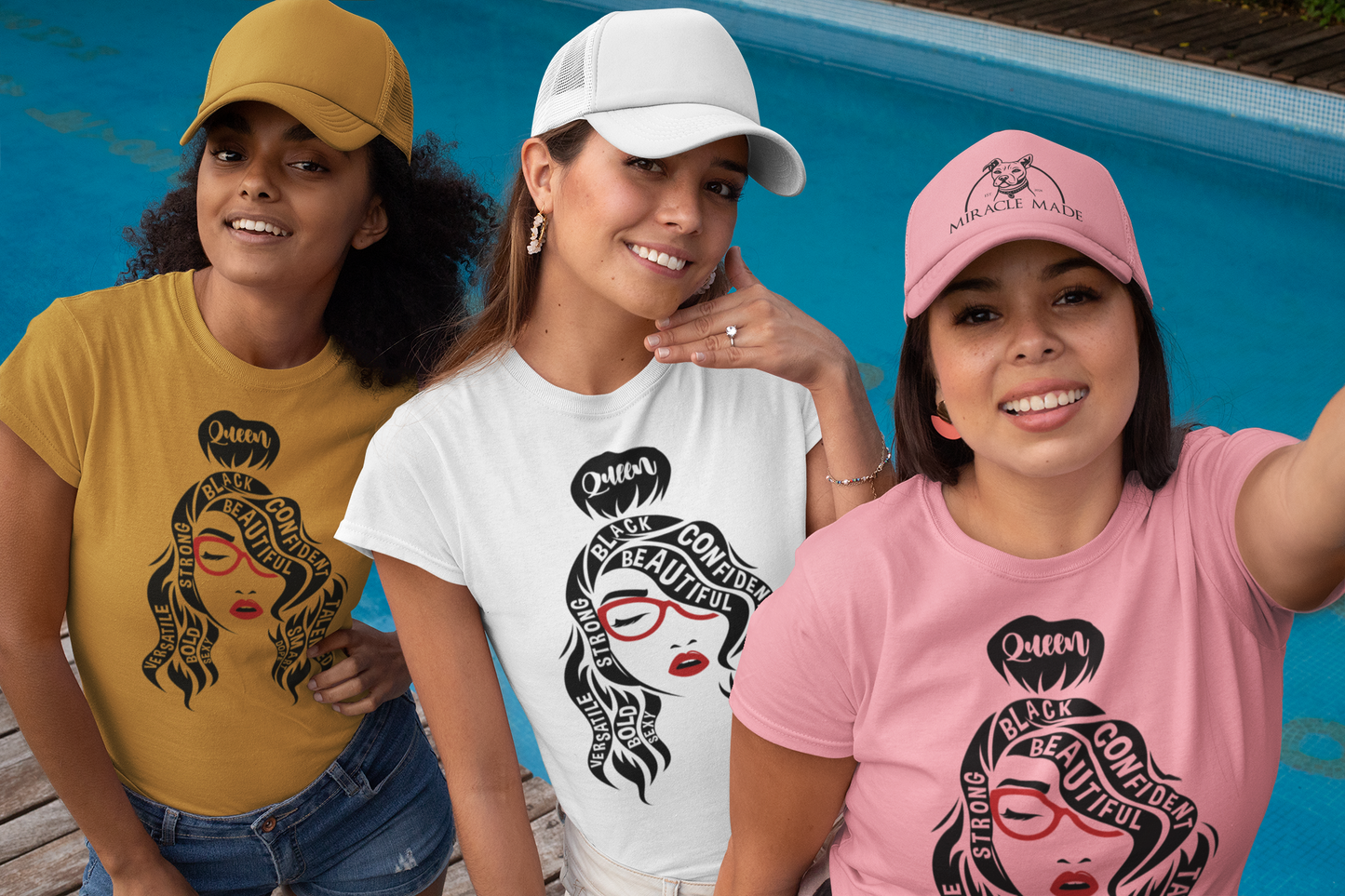 Curly Queen Is All That, Pop of Red [T-Shirt]